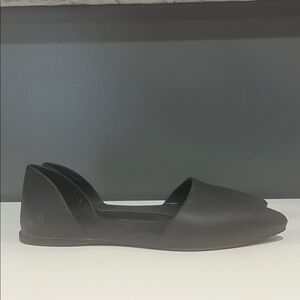Native Shoes Audrey Pointed Toe D’Orsay Flats Black EVA Slip-On